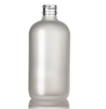 8 oz FROSTED Glass Boston Round Bottle